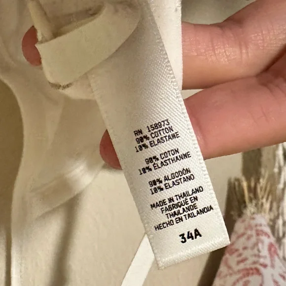 SKIMS Cotton Logo Underwire Demi - in Marble -Size 34A NWT - Picture 5 of 5